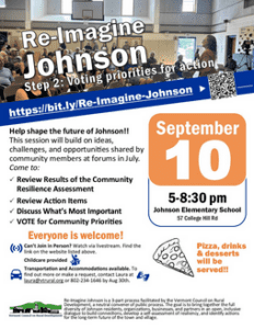 Re-Imagine Johnson Community to Set Priorities for the Future